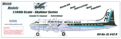 1:144 Canadair C.4 Argonaut, British Midland Airways