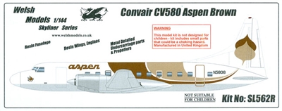 1:144 Convair 580, Aspen Airways (Brown cs)