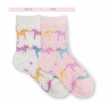 Jefferies Kitty Girls Socks - 1 Pair