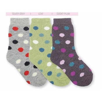 Jefferies Fuzzy Dot Girls Socks - 1 Pair