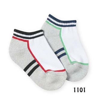 Jefferies Side Stripe Low Cut Boys Socks - 1 Pair