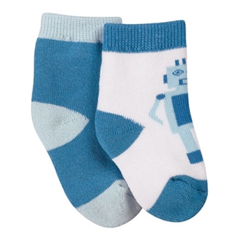 Jefferies Robot Boys Socks - 2 Pair