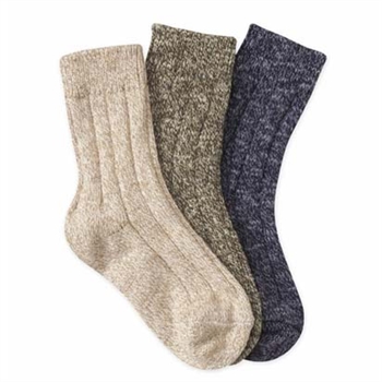 Jefferies Space Dyed Crew Boys Socks - 3 Pair