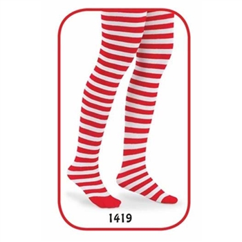 Jefferies Candy Cane Stripe Girls Tights - 1 Tights