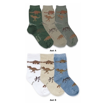 Jefferies Real Dinosaurs Boys Socks - 3 Pair