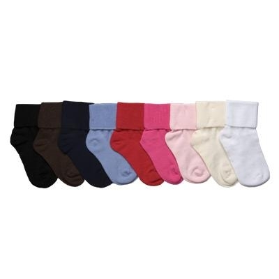 TicTacToe Turn Cuff Anklet with Handlinked Seamless Toe Girls Socks - 1  Pair : Shop Kids Socks at
