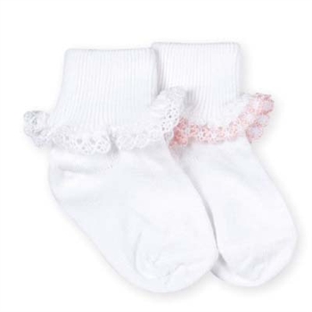 Jefferies Dainty Lace Girls Socks - 1 Set