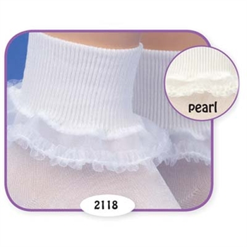 Jefferies Fancy Frills Girls Socks - 1 Pair