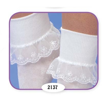 Jefferies Fancy Daisy Girls Socks - 1 Pair