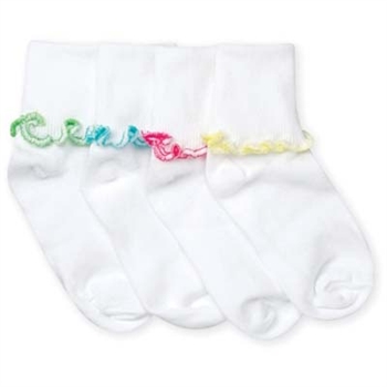 Jefferies Sparkly Ripple Girls Socks - 1 Pair