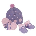 Sweet Feet 229 Dotty Baby Hat Set