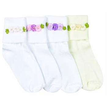 Jefferies Rosettes Baby Girls Socks - 1 Pair