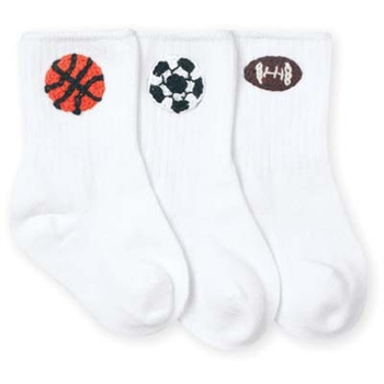 Jefferies Sports Appliques Boys Socks - 3 Pairs