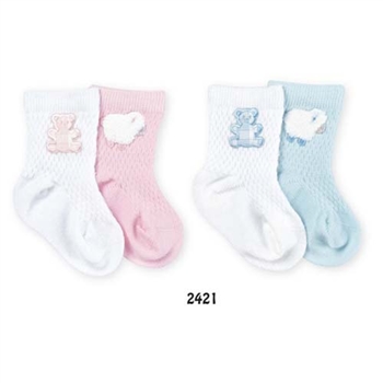 Jefferies Lambs & Bears Boys and Girls Socks - 2 Pair