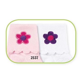 Jefferies Corduroy Flower Girls Socks - 2 Pair