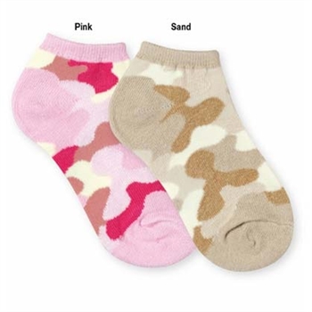 Jefferies Camo Ped Girls Socks - 1 Pair