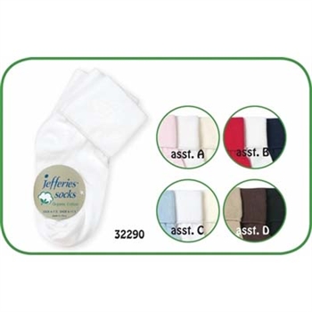 Jefferies Organic Cotton Turn Cuff Boys and Girls Socks - 3 Pairs