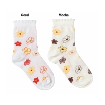 Jefferies Candy Flower Girls Socks - 1 Pair