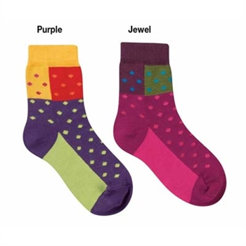 Jefferies Domino Girls Socks - 1 Pair