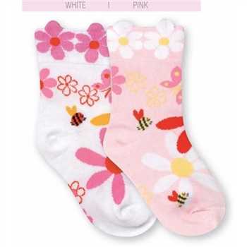 Jefferies 3D Daisy Girls Socks - 1 Pair