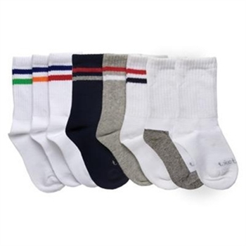 TicTacToe 3x1 Crew with Ribbed Welt and Stripes Boys Socks for Boys - 1 Pair