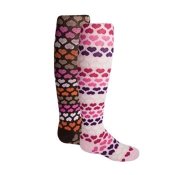 TicTacToe Heart Stripe Girls Tights - 1 Tights