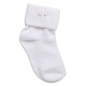 TicTacToe Christening Boys Socks - 1 Pair