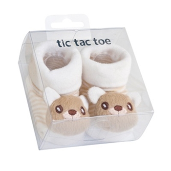 TicTacToe 3-D Bear Boys Shoe Socks - 1 Pair
