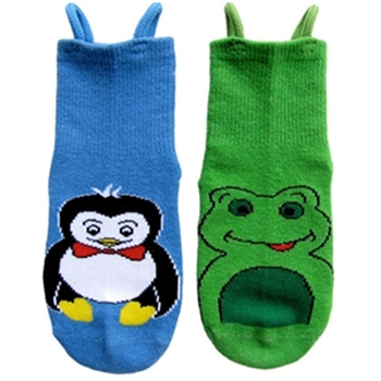 "I Can Do It!" Socks by EZ SOX - Water Critters Seamless Socks for Boys & Girls, with Loop Technology