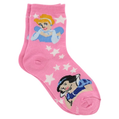 Disney Princess Cinderella & Snow White Girls Socks - 1 Pair : Shop Kids  Socks at KidsSocks.com