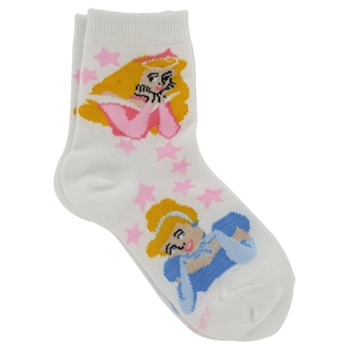 Disney Princess Sleeping Beauty & Snow White Girls Socks - 1 Pair