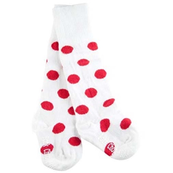 Pork Chop Kids Red Dot Thigh High Girls Socks - 1 Pair