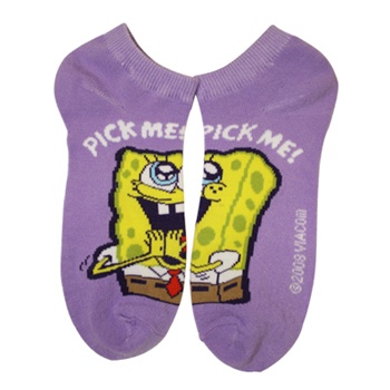SpongeBob Pick Me Purple Socks - 1 Pair