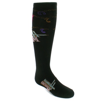 Hannah Montana Music Black Knee High - 1 Pair