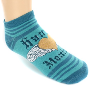 Hannah Montana Heart Aqua Girls Socks - 1 Pair