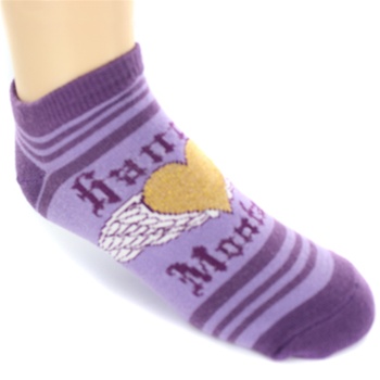 Hannah Montana Heart Purple Girls Socks - 1 Pair