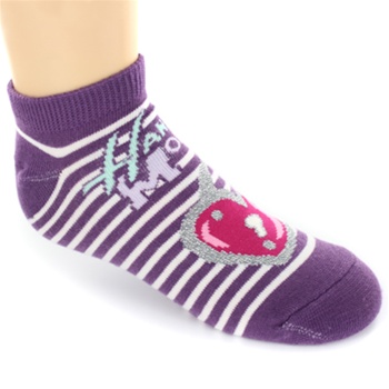 Hannah Montana Lock Purple Girls Socks - 1 Pair