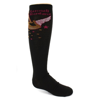 Hannah Montana Black Knee High - 1 Pair