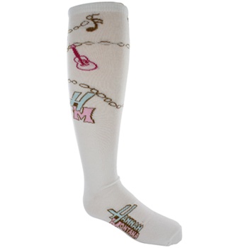 Hannah Montana White Knee High - 1 Pair