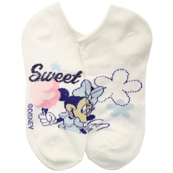 Minnie Mouse Sweet White Socks - 1 Pair