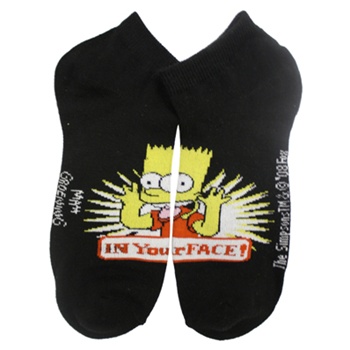 Simpsons Black Socks - 1 Pair