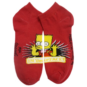 Simpsons Red Socks - 1 Pair