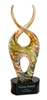 14 1/2 inch Color Twist Art Glass