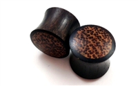 Pair of Brown Sono / Coconut Wood Center Plugs