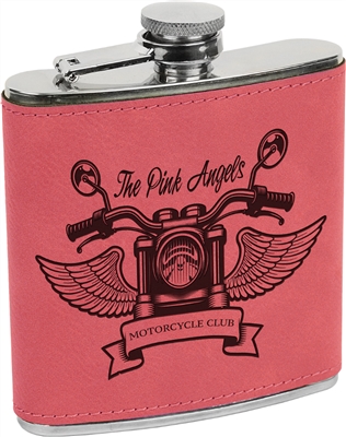 6 oz Personalized Leatherette Flask