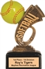 6 inch Softball Headline Resin Trophy