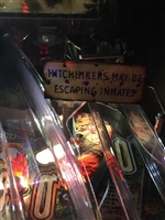 Hitchhiker Sign MOD for Stern's The Walking Dead pinball machine