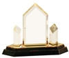 8 1/4 inch Gold Jewel Tower Impress Acrylic