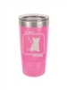 20 oz "Cat Mom" designed Vacuum Insulated Tumbler w/ Clear Lid