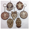 Custom Organic Wooden Designed Key Chains